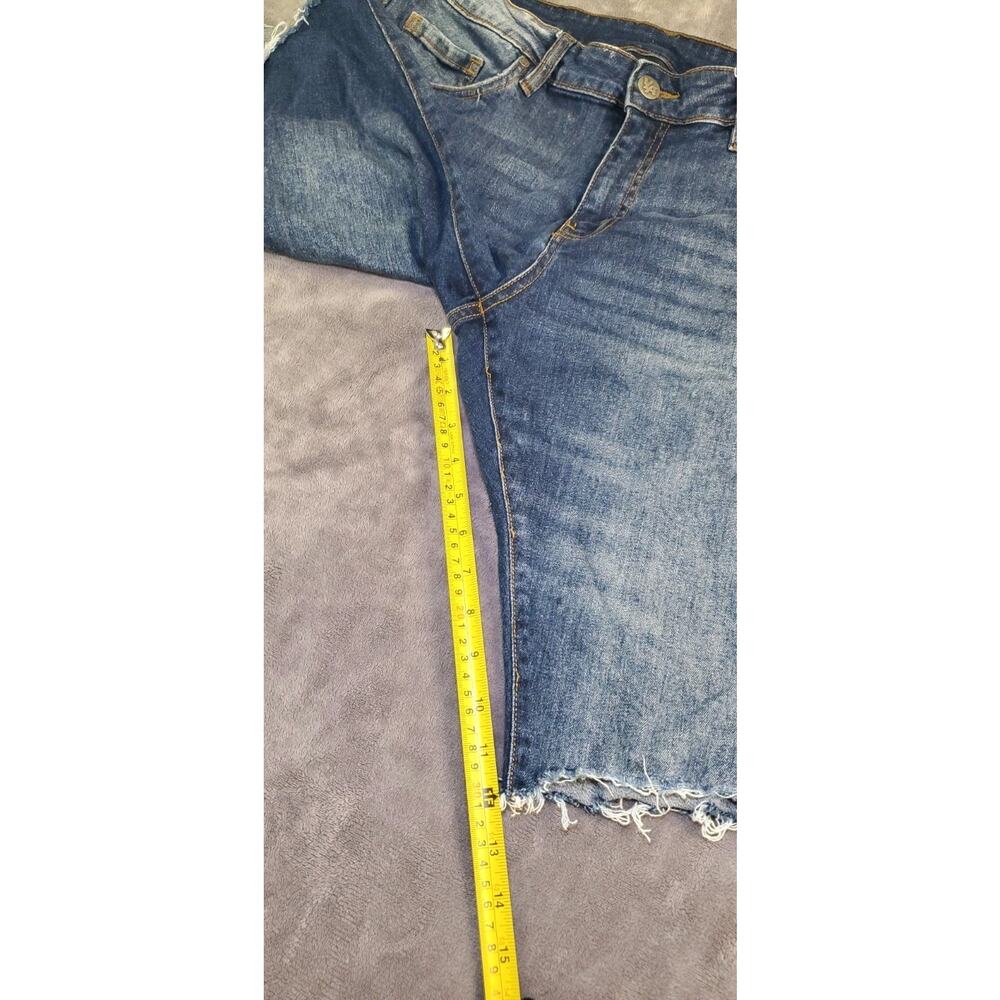 Young La Jeans Shorts Mens Size 34 Blue Denim Casual Stretch Cut-offs C11-125 - Picture 3 of 10